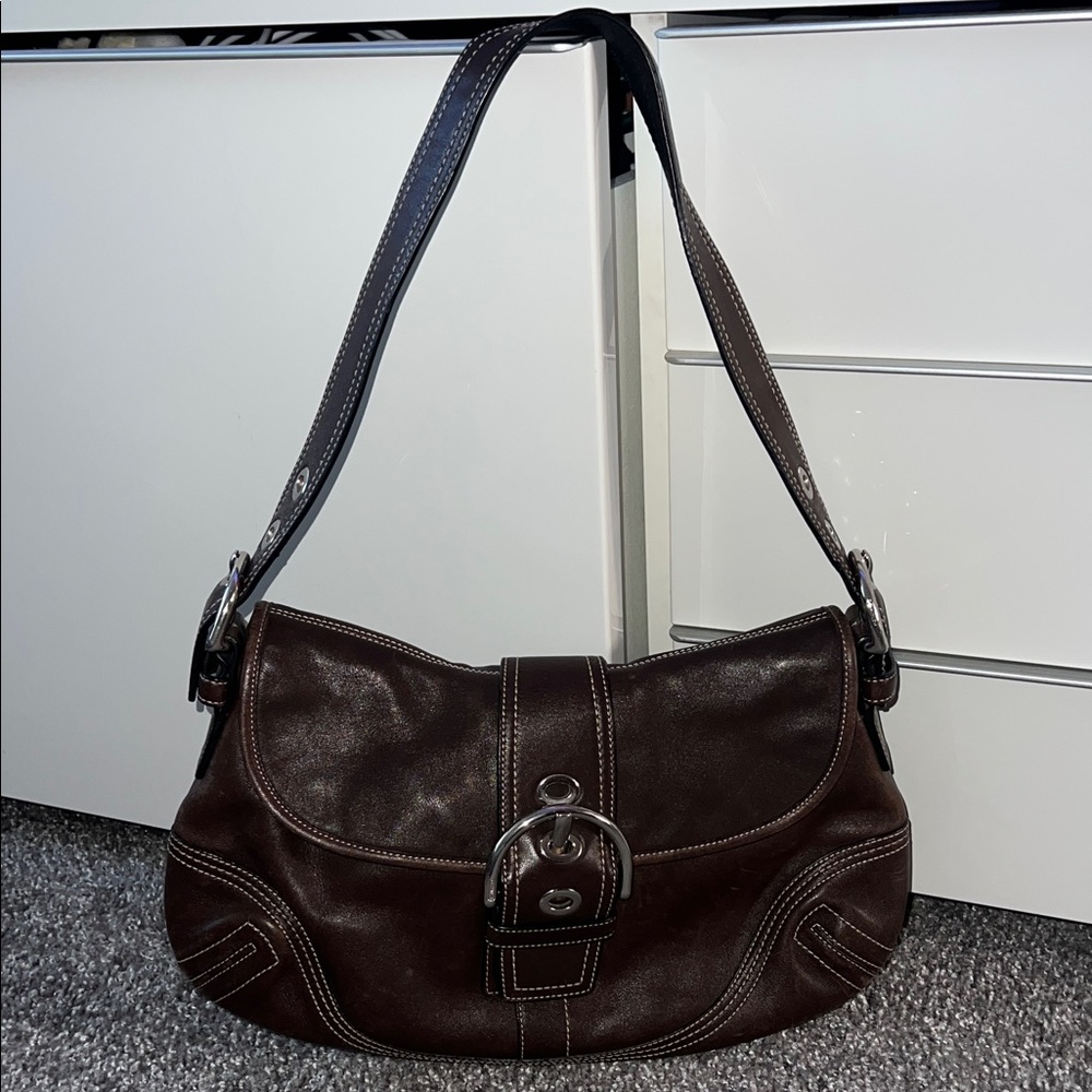Vintage Brown Coach Medium Soho with Buckle